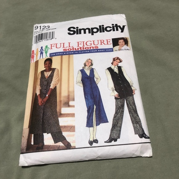Vintage Simplicity 9123 pattern - vest- duster- pull up pants- button up jumper. - Picture 6 of 9
